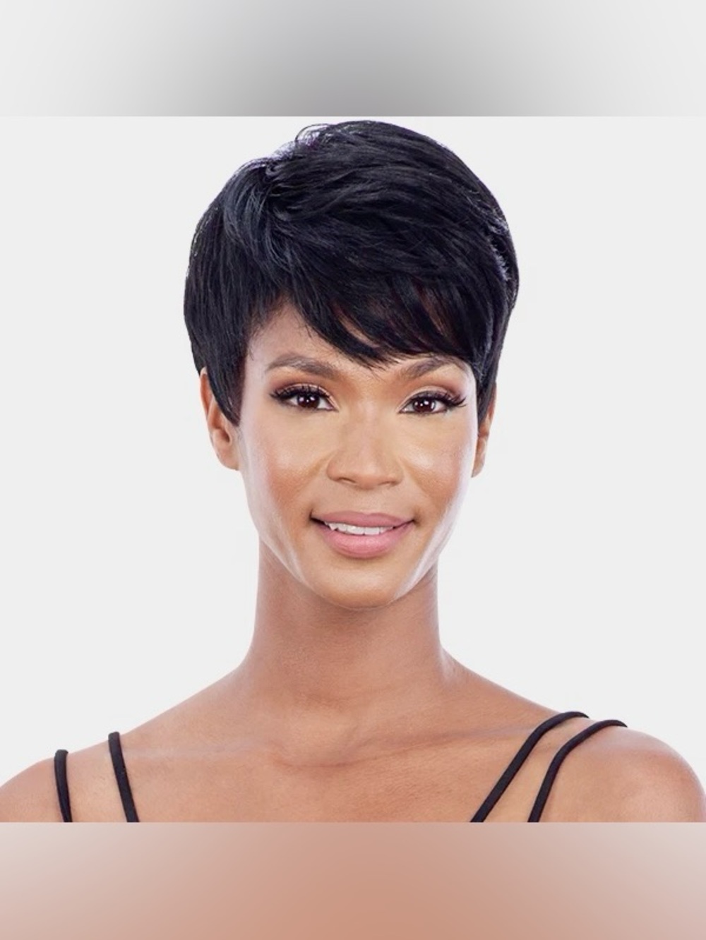 NWT - Mayde Beauty “Ella” - Black Short Pixie Wig Color: 2